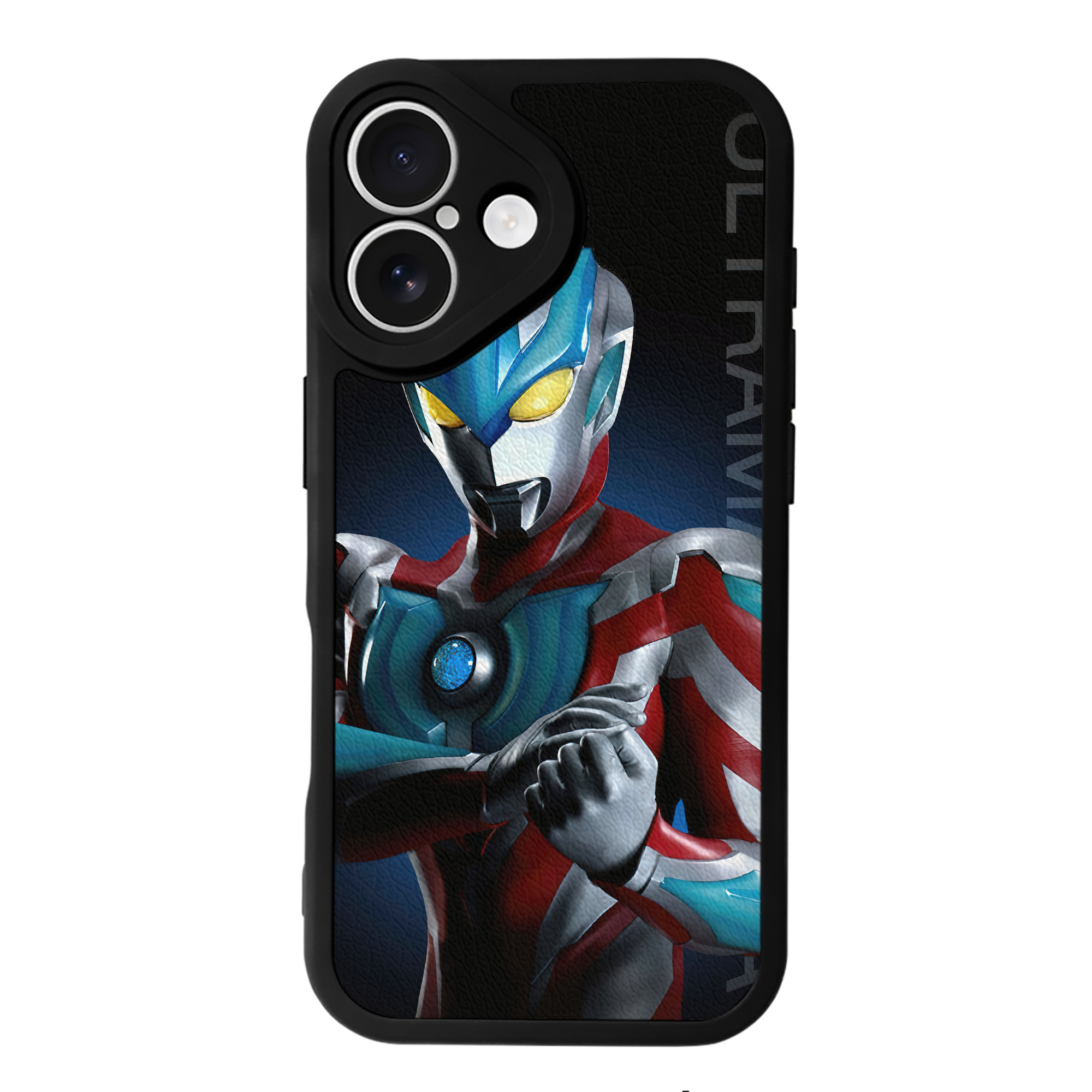 （画像用） ウルトラマン Ultraman 【iPhone 16シリーズ対応】シリコンスマホケース（レザー調） 材質：シリコン